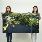 Minecraft Landscape Wand-Kunstdruck Riesenposter