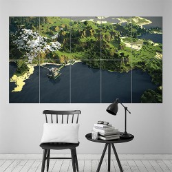 Minecraft Landscape Wand-Kunstdruck Riesenposter (P-1609)