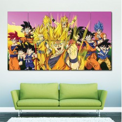 Dragon Ball Z Goku Characters Block Giant Wall Art Poster (P-1612)