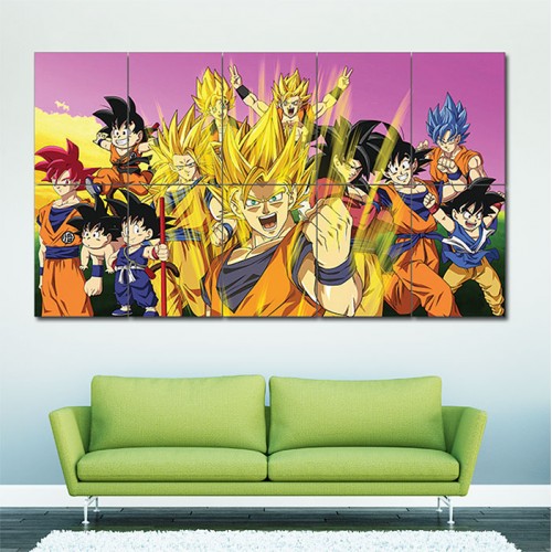 Dragon Ball Z Goku Characters Block Giant Wall Art Poster 