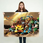 Pokemon Art Wand-Kunstdruck Riesenposter 