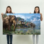 Far Cry 4 Elephants Wand-Kunstdruck Riesenposter