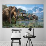 Far Cry 4 Elephants Wand-Kunstdruck Riesenposter