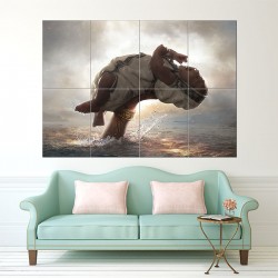 Bahubali Block Giant Wall Art Poster (P-1618)