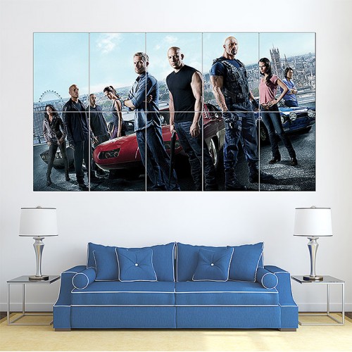 Fast and Furious 6 Wand-Kunstdruck Riesenposter 