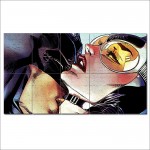 Batman kiss Catwoman Art Block Giant Wall Art Poster 