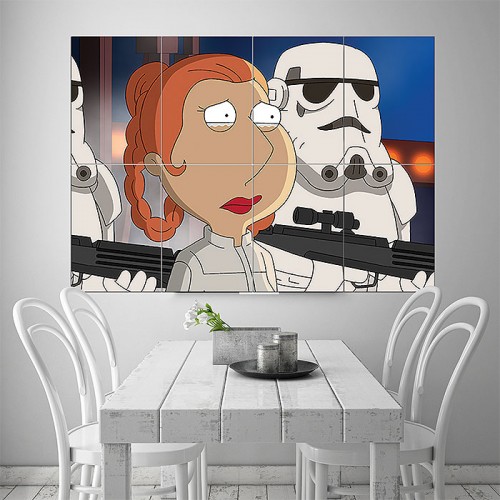 Star Wars - Family Guy Wand-Kunstdruck Riesenposter 