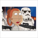 Star Wars - Family Guy Wand-Kunstdruck Riesenposter 