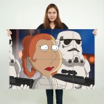 Star Wars - Family Guy Wand-Kunstdruck Riesenposter 