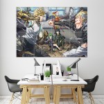 One Punch Man Saitama Anime #7 Block Giant Wall Art Poster