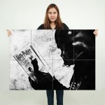 Darth Vader liest Harry Potter Wand-Kunstdruck Riesenposter