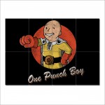 One Punch Man Saitama Anime #6 Wand-Kunstdruck Riesenposter