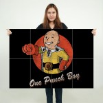 One Punch Man Saitama Anime #6 Wand-Kunstdruck Riesenposter