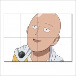 One Punch Man Saitama Anime #8 Block Giant Wall Art Poster