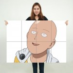 One Punch Man Saitama Anime #8 Block Giant Wall Art Poster