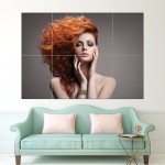 Beauty Hairstyle Block Giant Wall Art Poster