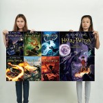 Harry Potter Books , Block Giant  , Wall Art , Poster