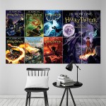 Harry Potter Books , Block Giant  , Wall Art , Poster