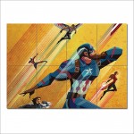 Civil War Artowork Captain America Wand-Kunstdruck Riesenposter