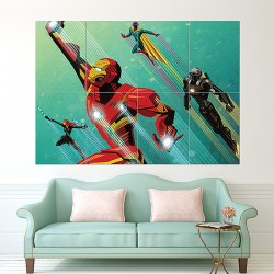 Civil War Artowork Iron Man Block Giant Wall Art Poster (P-1668)