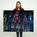 Mighty Morphin Power Rangers Block Giant Wall Art Poster 