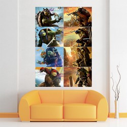 Teenage Mutant Ninja Turtles Characters Block Giant Wall Art Poster (P-1673)