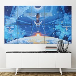 Spirit of Iridium robert mcCall Block Giant Wall Art Poster (P-1674)