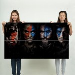 Warcraft Garona Anduin Lothar Wand-Kunstdruck Riesenposter 