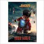 Lego Iron Man 3 Wand-Kunstdruck Riesenposter