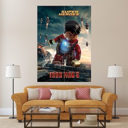 Lego Iron Man 3 Block Giant Wall Art Poster (P-1683)