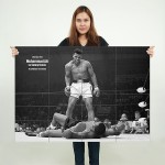 Muhammad Ali vs Sonny liston boxing Wand-Kunstdruck Riesenposter 