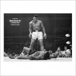 Muhammad Ali vs Sonny liston boxing Wand-Kunstdruck Riesenposter 