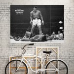 Muhammad Ali vs Sonny liston boxing Wand-Kunstdruck Riesenposter 