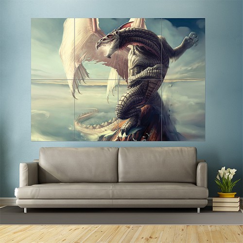 Anime Love Doom Dragon Block Giant Wall Art Poster 