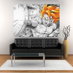 Dragon ball Z Super Saiyan  Block Giant Wall Art Poster (P-1693)