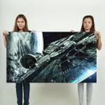 Star Wars Film Spaceships Millennium Falcon Wand-Kunstdruck Riesenposter 