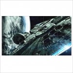 Star Wars Film Spaceships Millennium Falcon Wand-Kunstdruck Riesenposter 