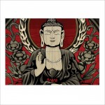 Creative Buddha Block Giant Wall Art Poster