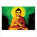 Creative Little Buddha Block Giant Wall Art Poster