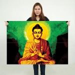 Creative Little Buddha Block Giant Wall Art Poster