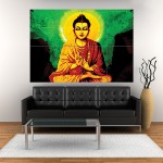 Creative Little Buddha Block Giant Wall Art Poster