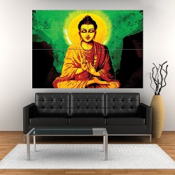 Creative Little Buddha Block Giant Wall Art Poster (P-1701)