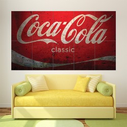 Coca Cola Classic Vintage Block Giant Wall Art Poster (P-1706)