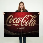 Coca Cola Classic Block Giant Wall Art Poster