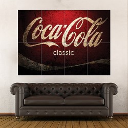 Coca Cola Classic Block Giant Wall Art Poster (P-1708)