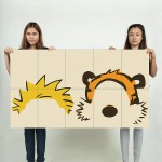 Calvin und Hobbes Face Wand-Kunstdruck Riesenposter