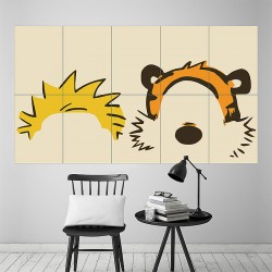 Calvin and Hobbes Face Block Giant Wall Art Poster (P-1710)