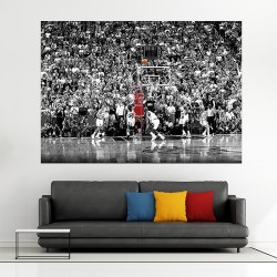 Michael Jordan Basketball Block Giant Wall Art Poster (P-1713)