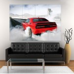 Dodge Charger Car Hellcat Block Giant Wall Art Poster 