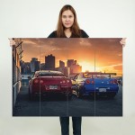 Nissan Skyline GTR R34 R35 Japan Cars Wand-Kunstdruck Riesenposter 